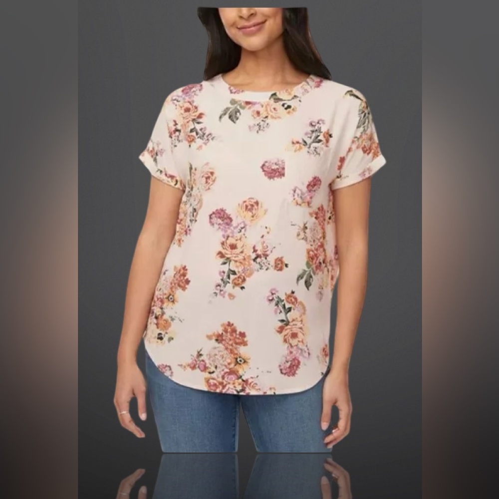 Buffalo David Bitton Ladies' Short Sleeve Blouse with Patch Pocket, Size Medium